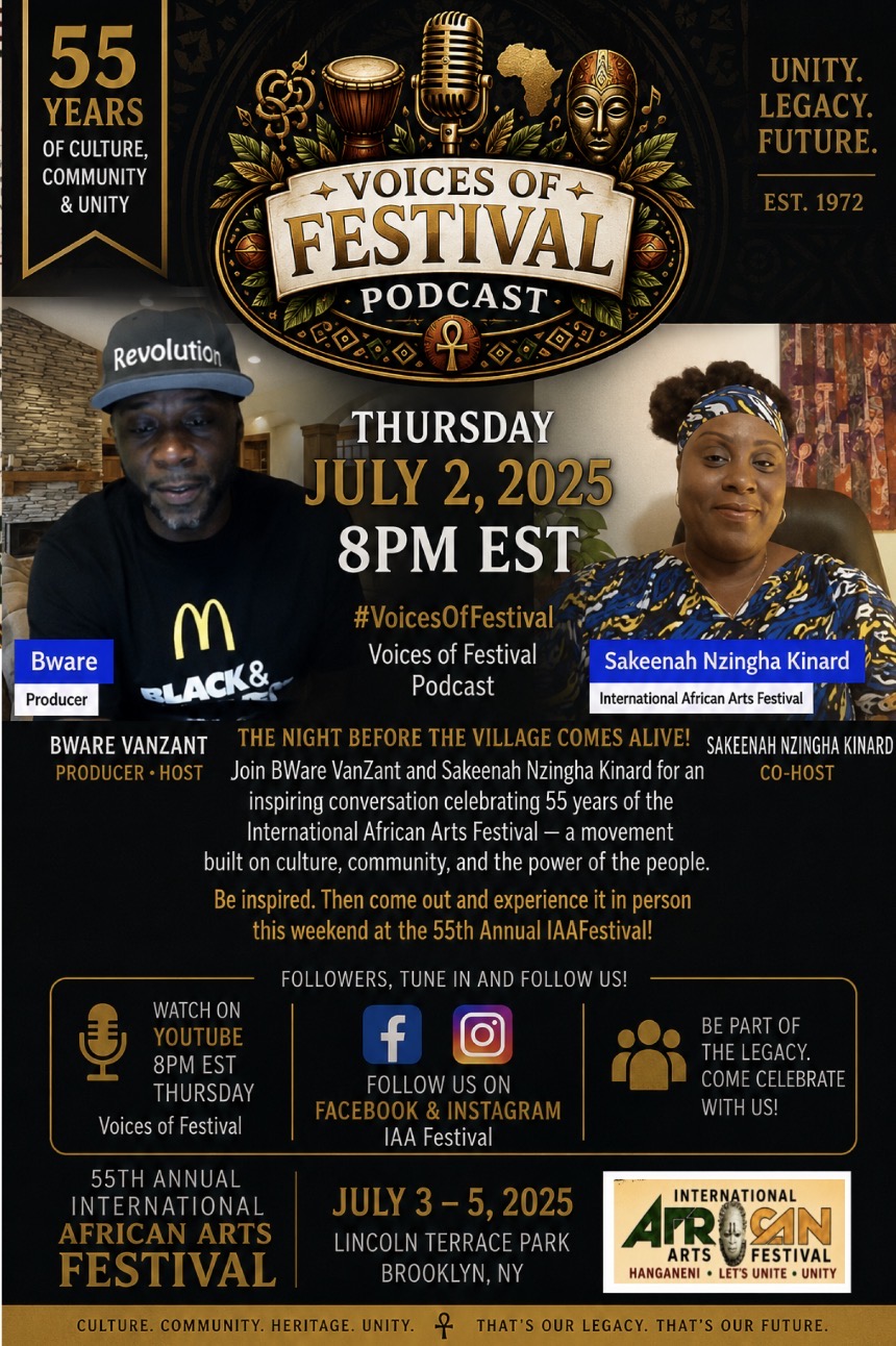 Voices of Festival Podcast flyer
