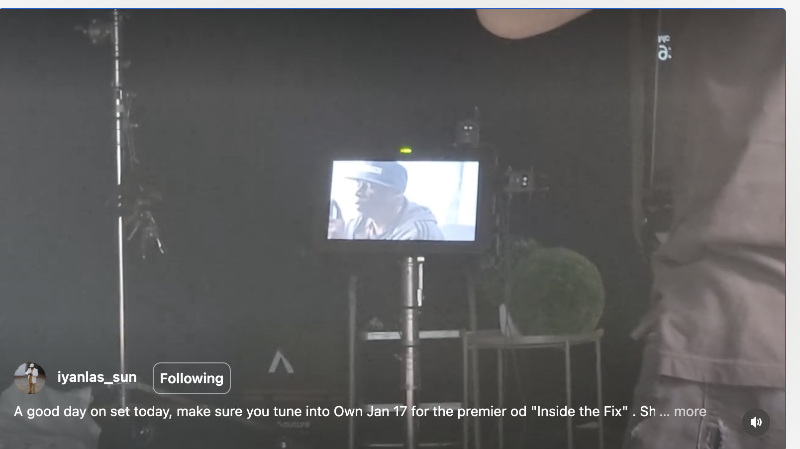 BWare on set for Inside the Fix on OWN - Behind the scenes Instagram reel
